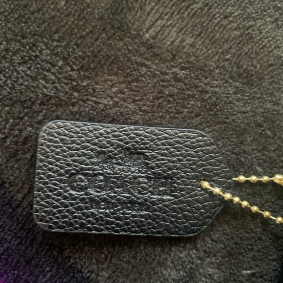 Coach Black Embossed Leather Wristlet - Picture 4 of 6